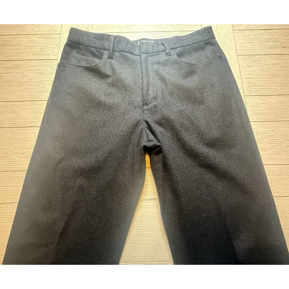 Banana Republic Stretch‎ Luxurious Wool Blend Men's Dress Pants 35L Flat Front
